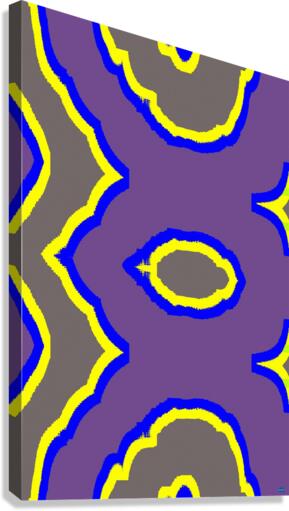 Blue angel art abstract design 3 Canvas Print