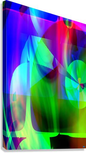 Blue angel art abstract design 41 Canvas Print