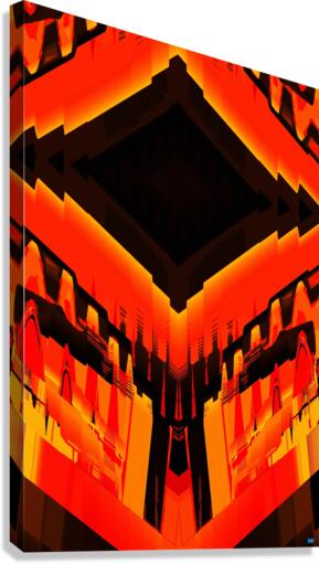 Blue angel art abstract design 50 Canvas Print