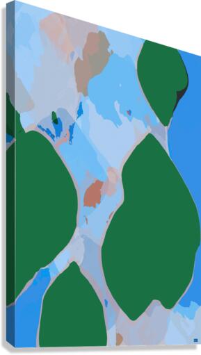 Blue angel art abstract design 12 Canvas Print