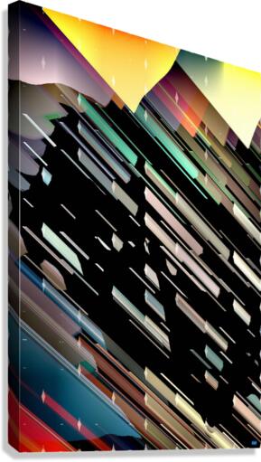 Blue angel art abstract design 25 Canvas Print