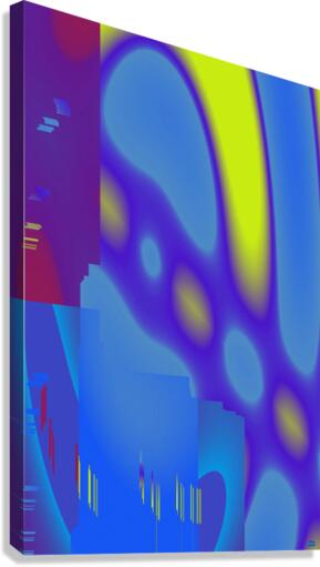 Blue angel art abstract design 43 Canvas Print