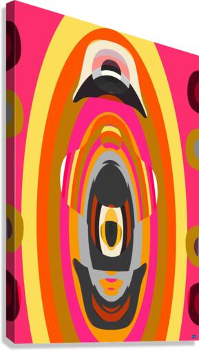 Blue angel art abstract design 30 Canvas Print