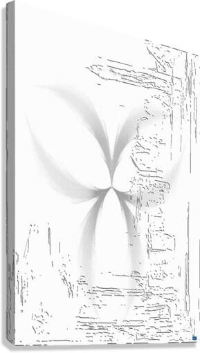 Blue angel art abstract design 24 Canvas Print