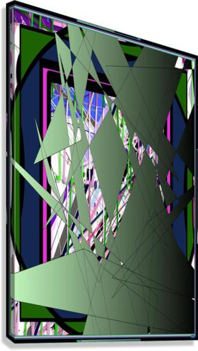 Blue angel art abstract design 16 Canvas Print