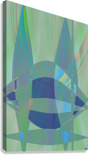 Blue angel art abstract design 7 Canvas Print