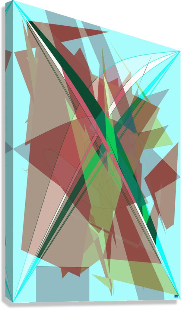 Blue angel art abstract design 44 Canvas Print