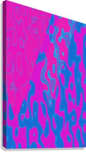 Blue angel art abstract design 2 Canvas Print