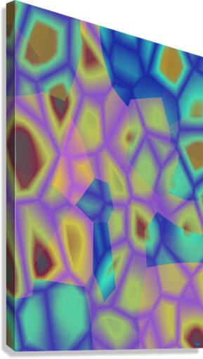 Blue angel art abstract design 8 Canvas Print