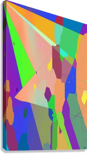 Blue angel art abstract design 1 Canvas Print