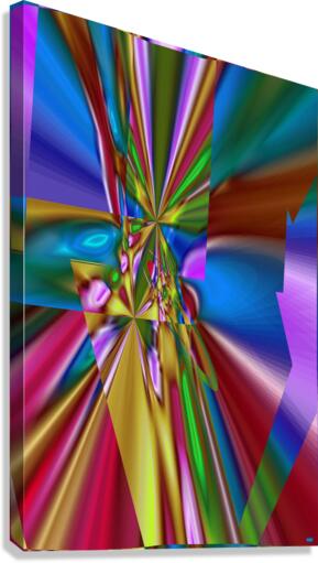 Blue angel art abstract design 38 Canvas Print