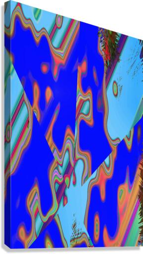 Blue angel art abstract design 33 Canvas Print