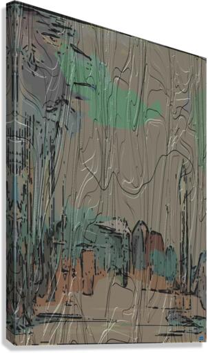 Blue angel art abstract design 21 Canvas Print