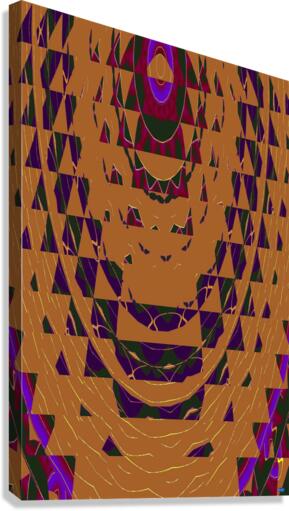 Blue angel art abstract design 28 Canvas Print