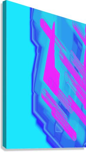 Blue angel art abstract design 35 Canvas Print