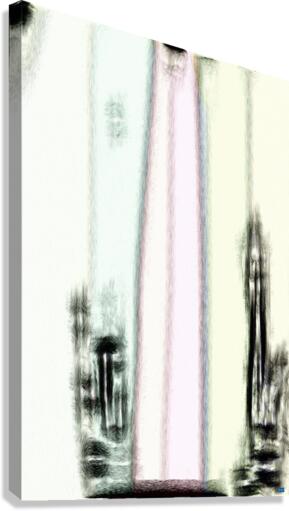 Blue angel art abstract design 49 Canvas Print