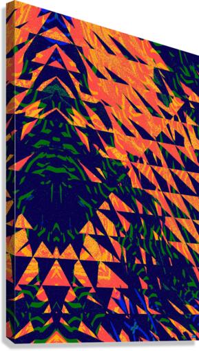 Blue angel art abstract design 27 Canvas Print