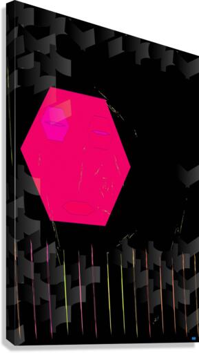 Blue angel art abstract design 22 Canvas Print