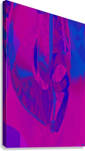 Blue angel art abstract design 4 Canvas Print