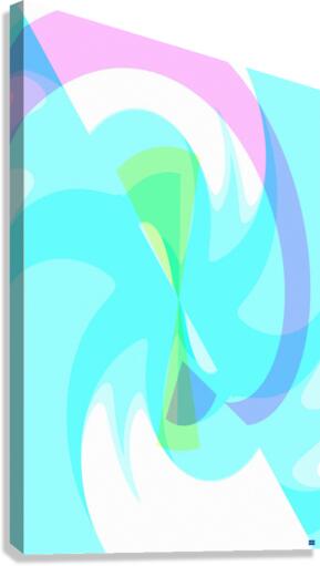 Blue angel art abstract design 29 Canvas Print