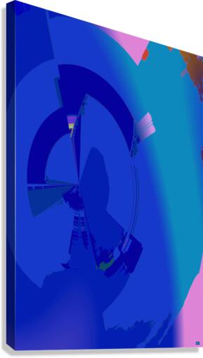 Blue angel art abstract design 9 Canvas Print