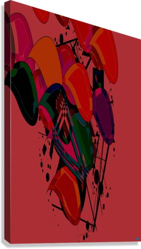 Blue angel art abstract design 68 Canvas Print