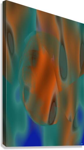 Blue angel art abstract design 84 Canvas Print