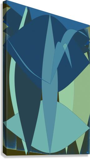 Blue angel art abstract design 100 Canvas Print