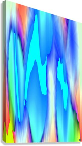 Blue angel art abstract design 51 Canvas Print