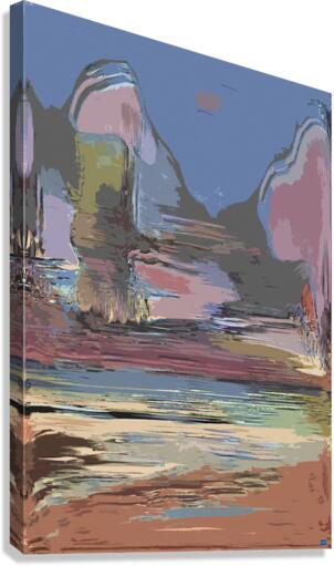 Blue angel art abstract design 70 Canvas Print