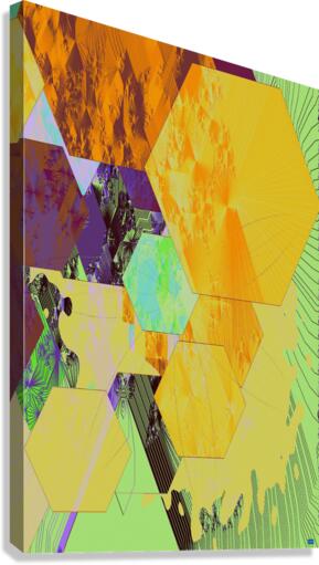 Blue angel art abstract design 88 Canvas Print