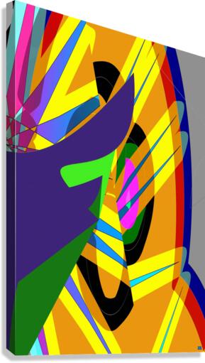 Blue angel art abstract design 139 Canvas Print