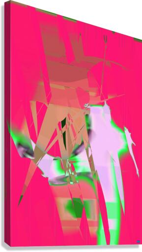 Blue angel art abstract design 125 Canvas Print