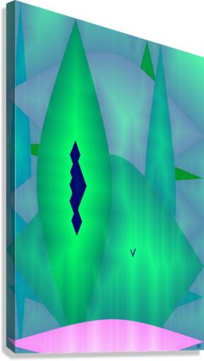 Blue angel art abstract design 135 Canvas Print