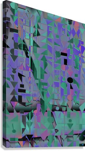 Blue angel art abstract design 118 Canvas Print