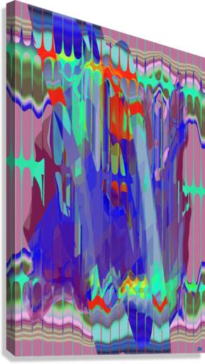 Blue angel art abstract design 129 Canvas Print