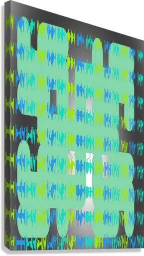 Blue angel art abstract design 140 Canvas Print