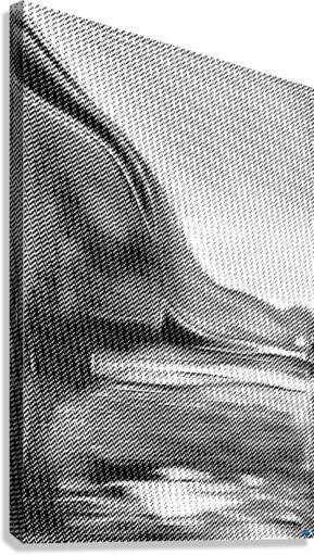 Blue angel art abstract design 120 Canvas Print