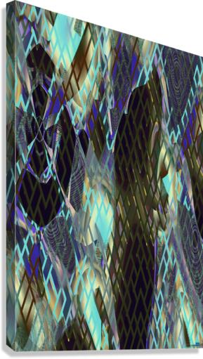 Blue angel art abstract design 137 Canvas Print