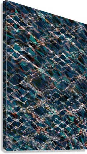 Blue angel art abstract design 116 Canvas Print