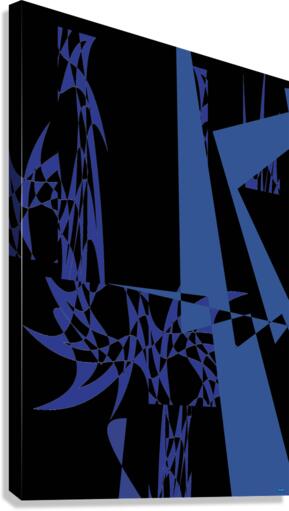 Blue angel art abstract design 138 Canvas Print