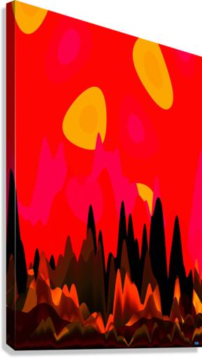 Blue angel art abstract design 123 Canvas Print