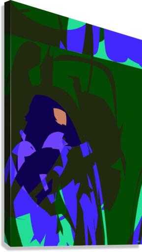 Blue angel art abstract design 136 Canvas Print