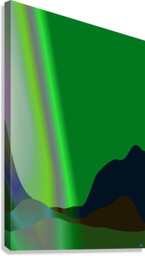 Blue angel art abstract design 124 Canvas Print