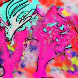 Abstract line art the 12th horizontal