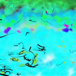 Abstract line art the 3rd horizontal