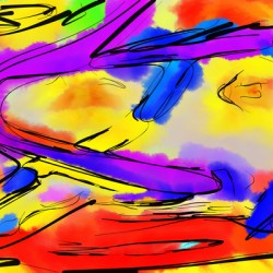 Abstract line art the 5th horizontal