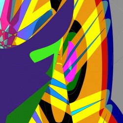 Blue angel art abstract design 139