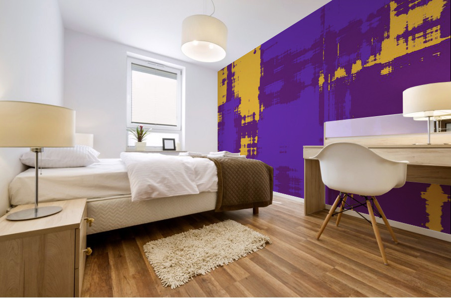 Blue angel art abstract design 10 Mural print