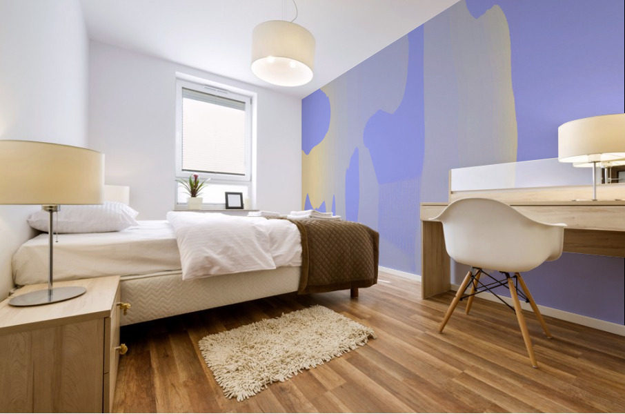 Blue angel art abstract design 59 Mural print